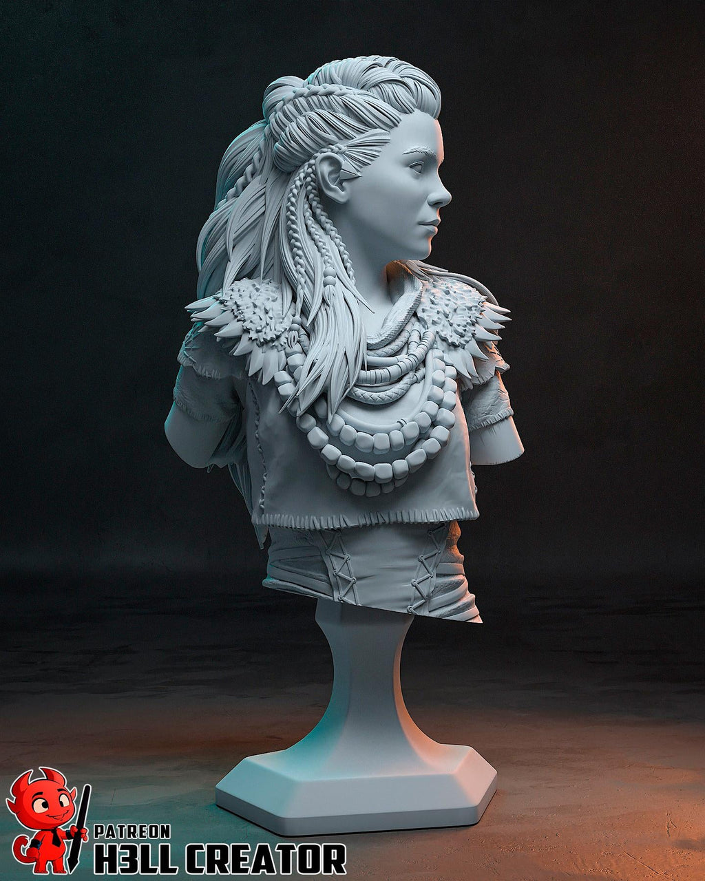 Aloy (Fan Art) – Horizon Zero Dawn | H3LLcreator | Full Model or Bust | Premium Resin Print