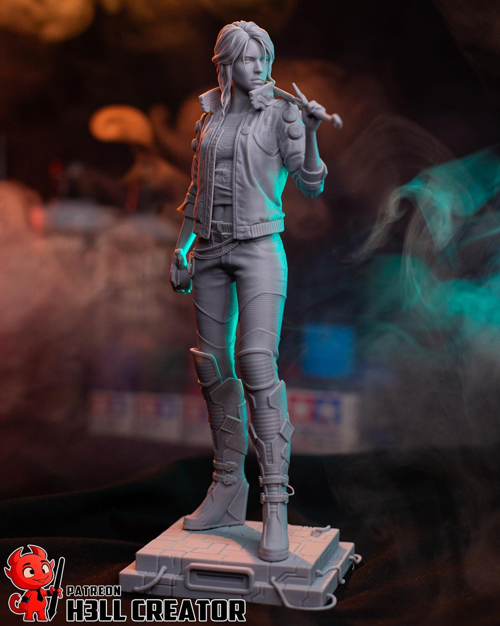 Ciri – Cyberpunk 2077 Fan art | H3LLcreator | Full Model or Bust | Premium Resin Print