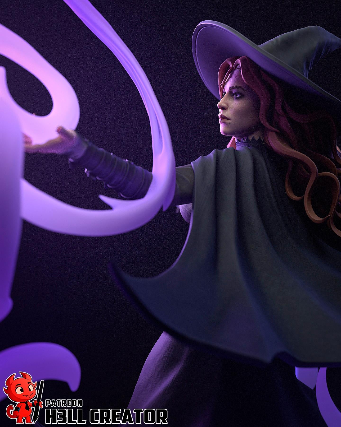 Tasha (Fan Art) – Dungeons & Dragons: The Forgotten Realms | H3LLcreator | Full Model or Bust | Premium Resin Print