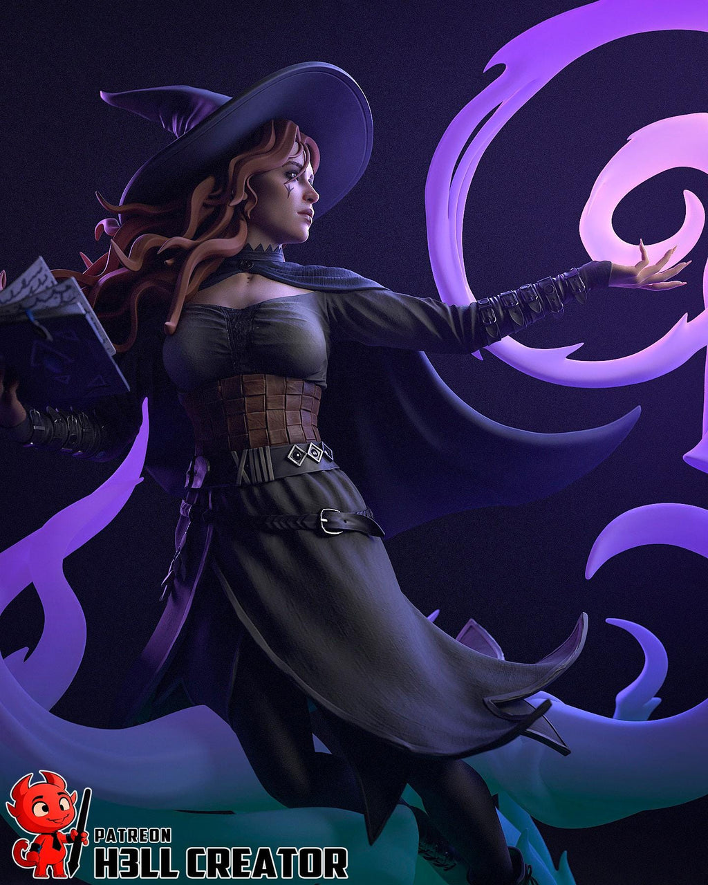 Tasha (Fan Art) – Dungeons & Dragons: The Forgotten Realms | H3LLcreator | Full Model or Bust | Premium Resin Print