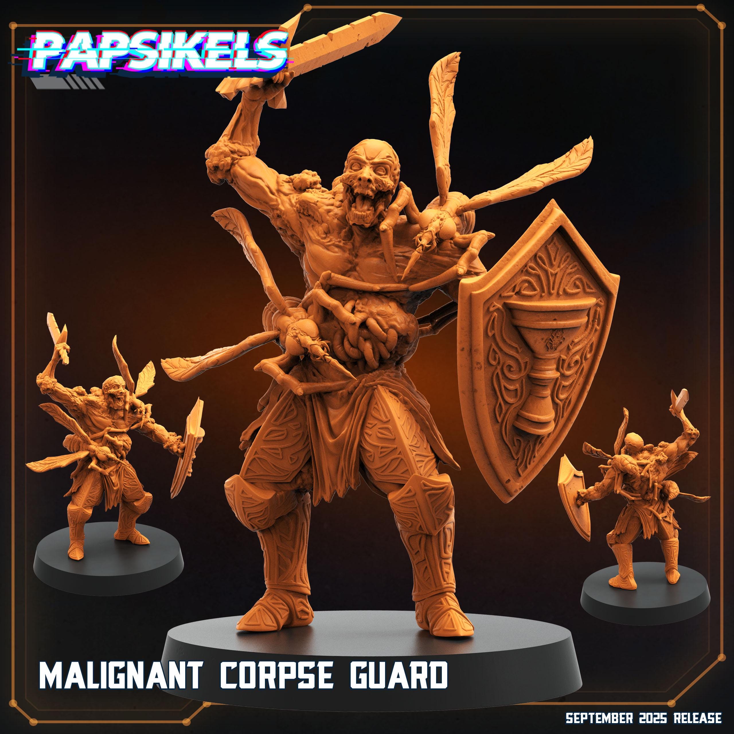 Malignant Corpse Guard | Papsikels September 2025 | Trench Crusade Horror Miniatures | 28mm or 32mm Scale | Set of 2 or Individual