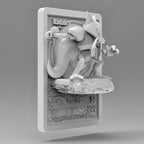 Kadabra V2 - 3D Printed Pokemon Card Wall Hanger | Fan Art | Pokemon TCG | Resin Model | ABC3D Models