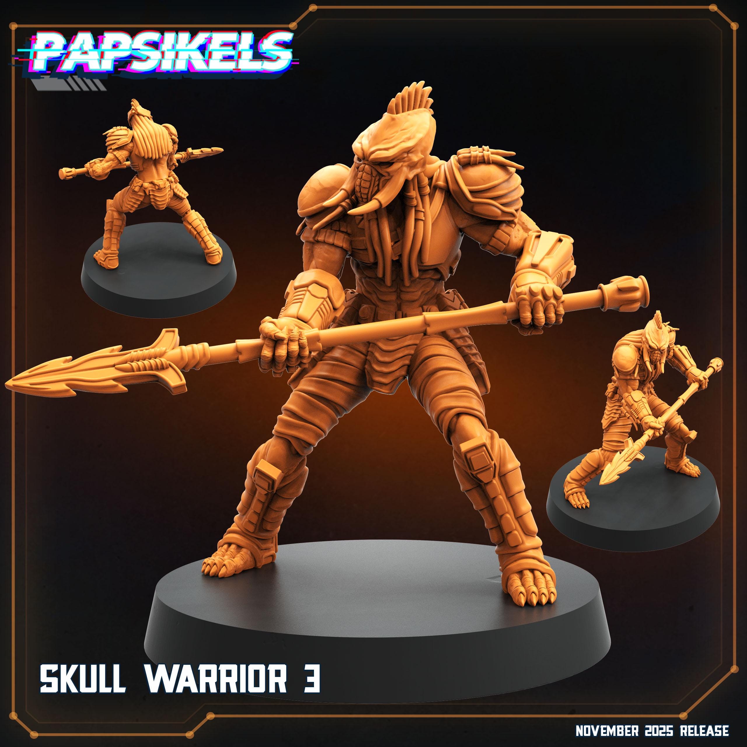 Skull Warriors 1–9 | Papsikels | Predator-Inspired | Killer of Killers Collection | Resin Miniatures