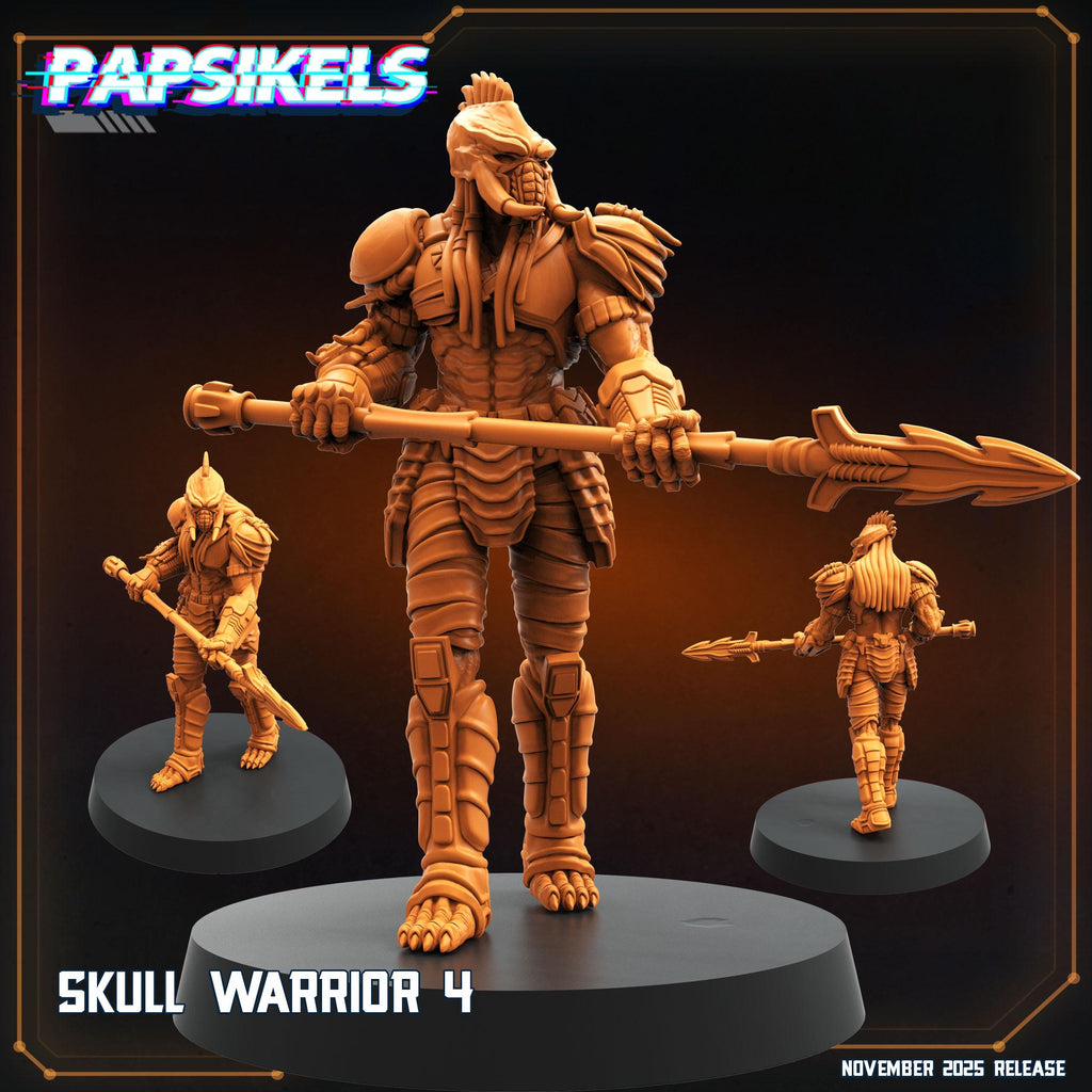 Skull Warriors 1–9 | Papsikels | Predator-Inspired | Killer of Killers Collection | Resin Miniatures