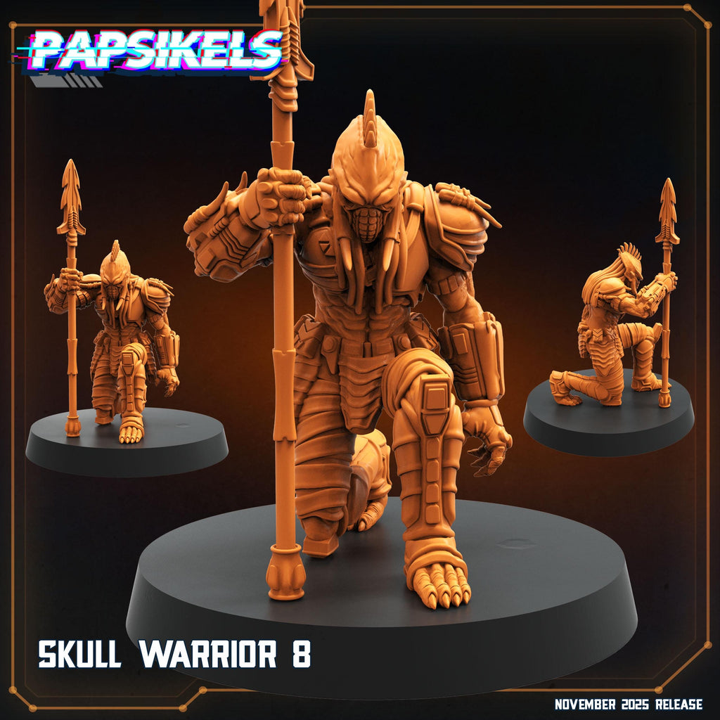 Skull Warriors 1–9 | Papsikels | Predator-Inspired | Killer of Killers Collection | Resin Miniatures