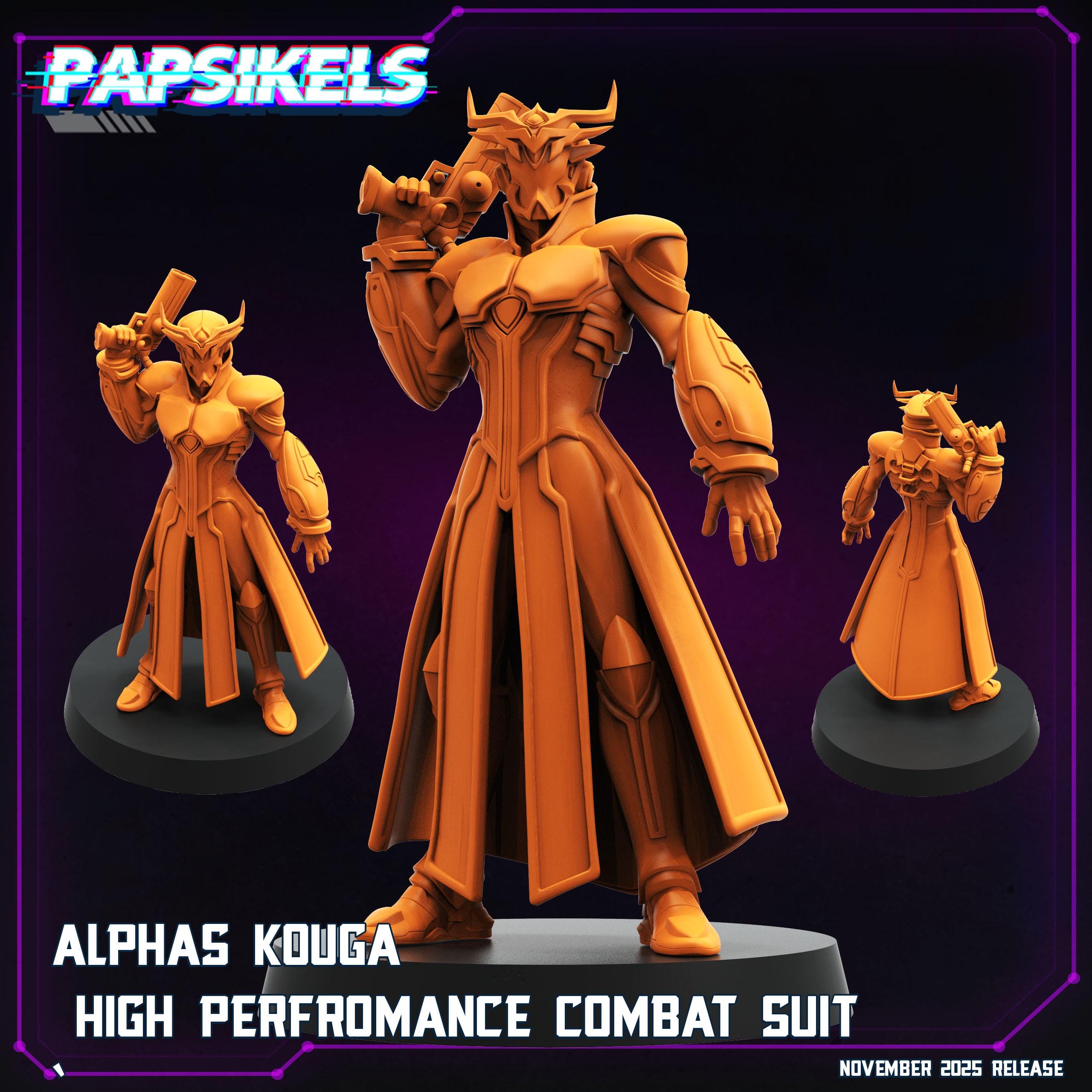 Alphas Kouga – High Performance Combat Suit | Papsikels | Cyber Rebellion Series | Resin Miniature
