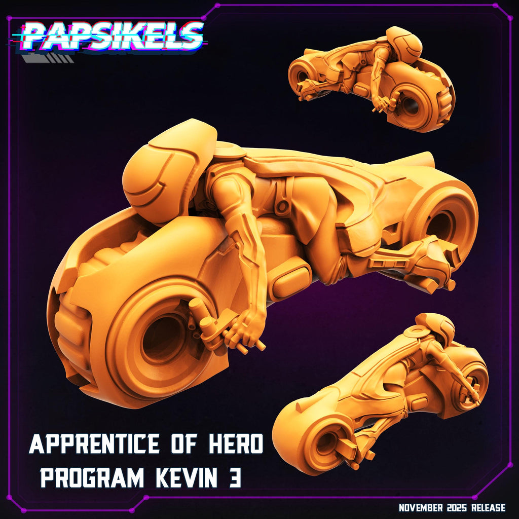 Apprentice of Hero: Program Kevin | Papsikels | Cyber Grid Universe | TRON Inspired | Resin Miniature