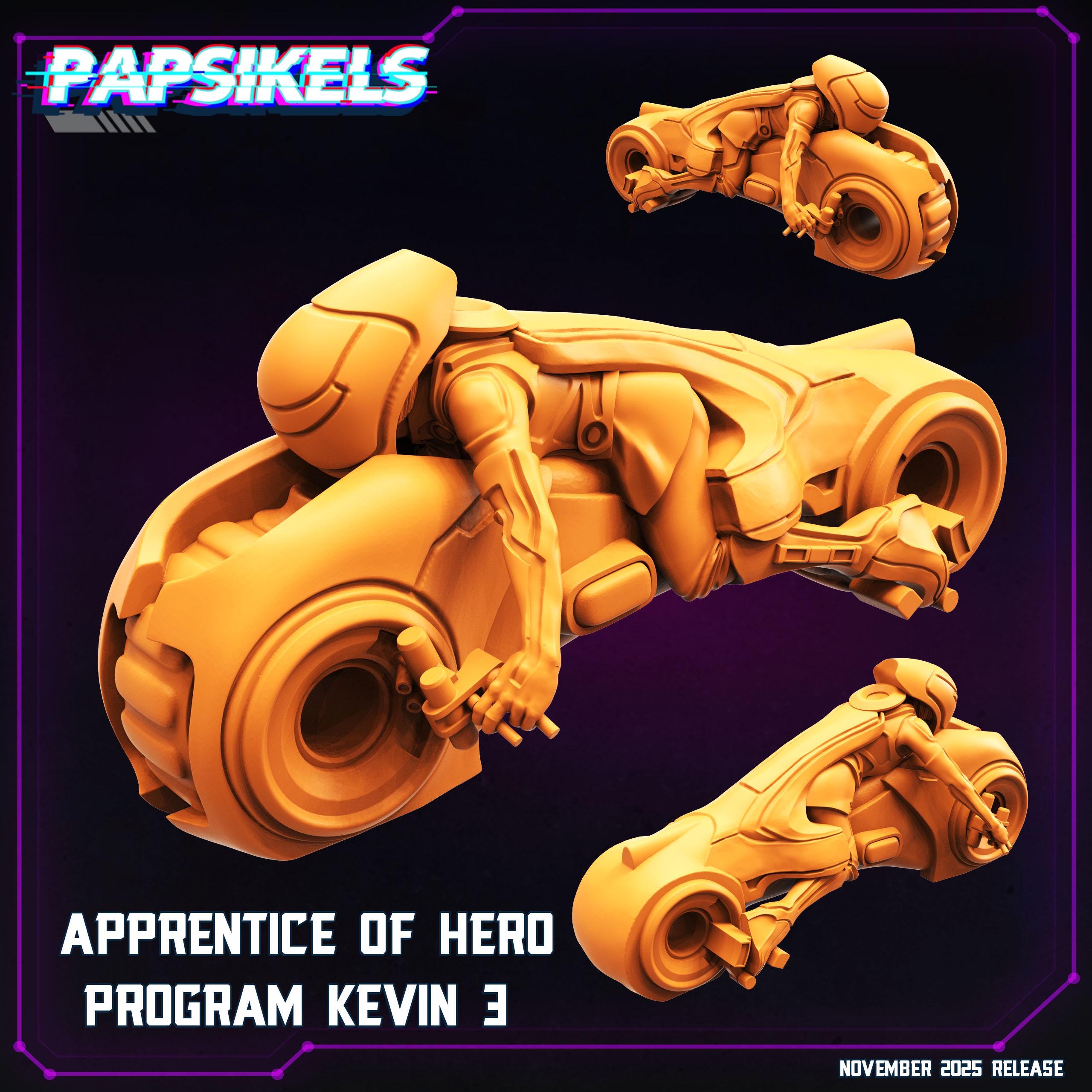 Apprentice of Hero: Program Kevin | Papsikels | Cyber Grid Universe | TRON Inspired | Resin Miniature