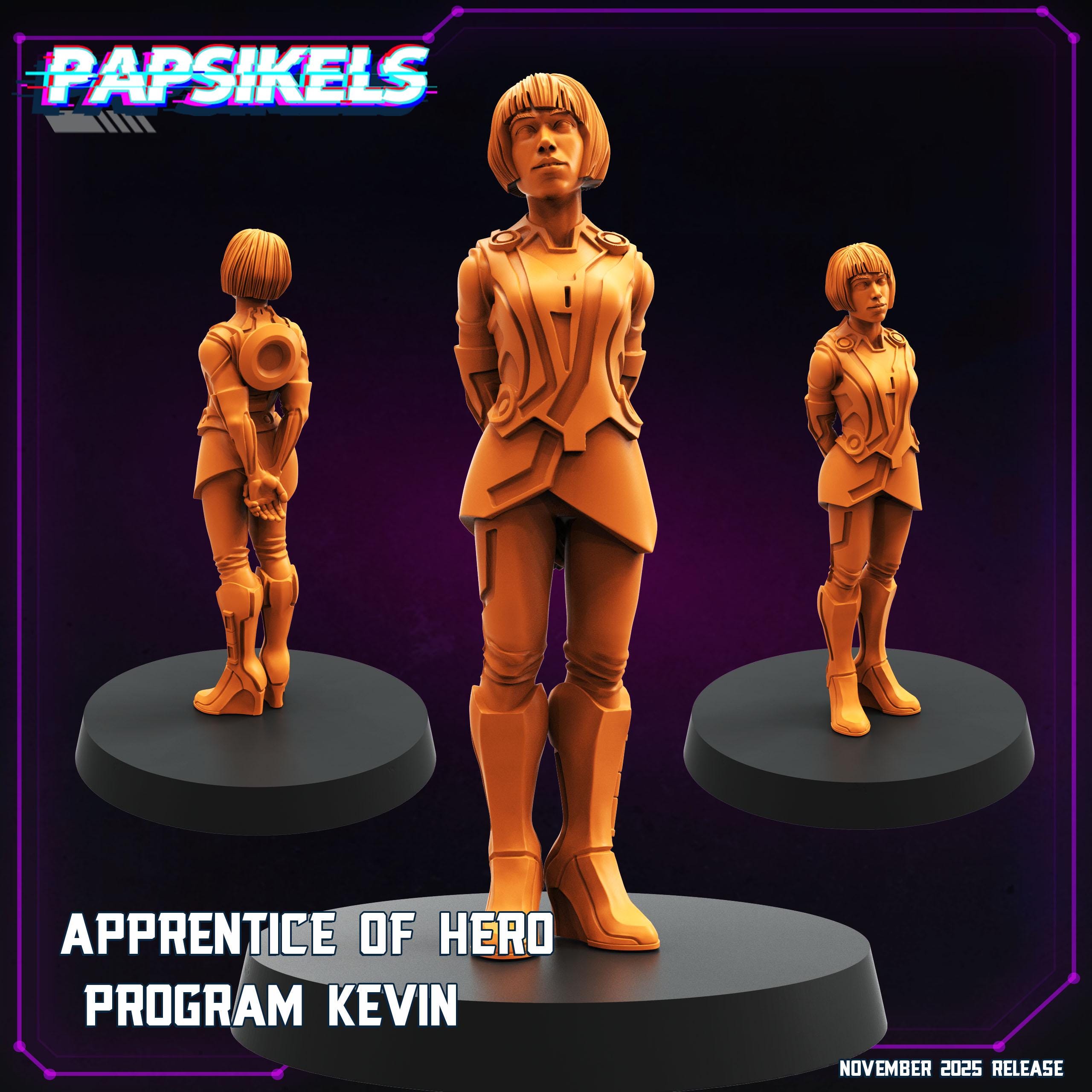 Apprentice of Hero: Program Kevin | Papsikels | Cyber Grid Universe | TRON Inspired | Resin Miniature