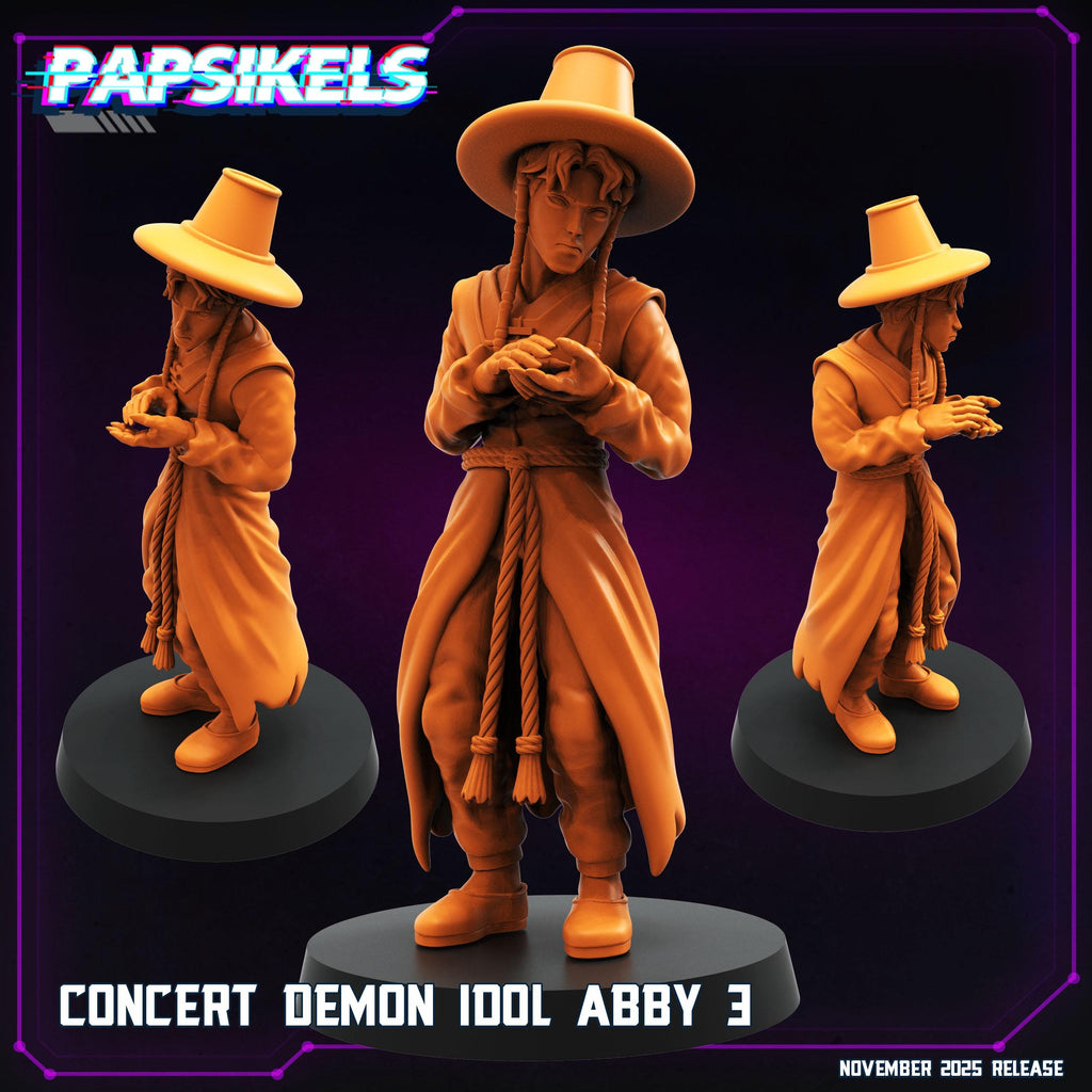 Concert Demon Idol Collection — Abby, Baby, Jinu, Mystery & Romance | Demon Hunter K-Pop Icons | Papsikels Miniatures