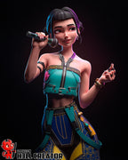 Zoey – Cyber Idol Demon Hunter | H3LLcreator | Full Model or Bust | K-Pop Demon Hunters Inspired | Premium Resin Print