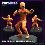 Son of Hero Program Kevin | Tron-Inspired Resin Miniatures | 28mm / 32mm Scale | 25mm Base | Choose Pose or Set | Papsikels
