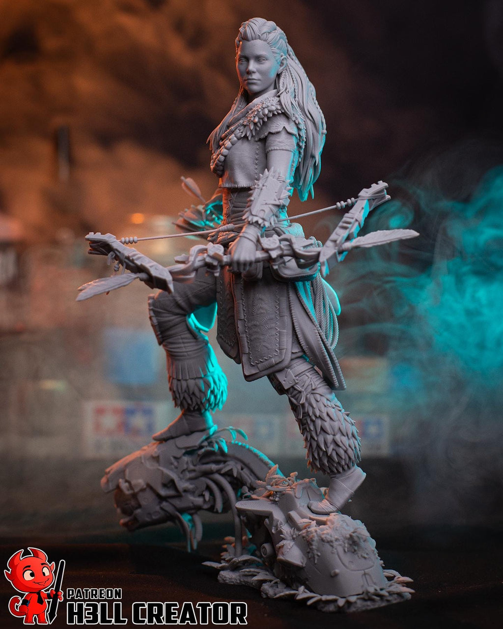 Aloy (Fan Art) – Horizon Zero Dawn | H3LLcreator | Full Model or Bust | Premium Resin Print