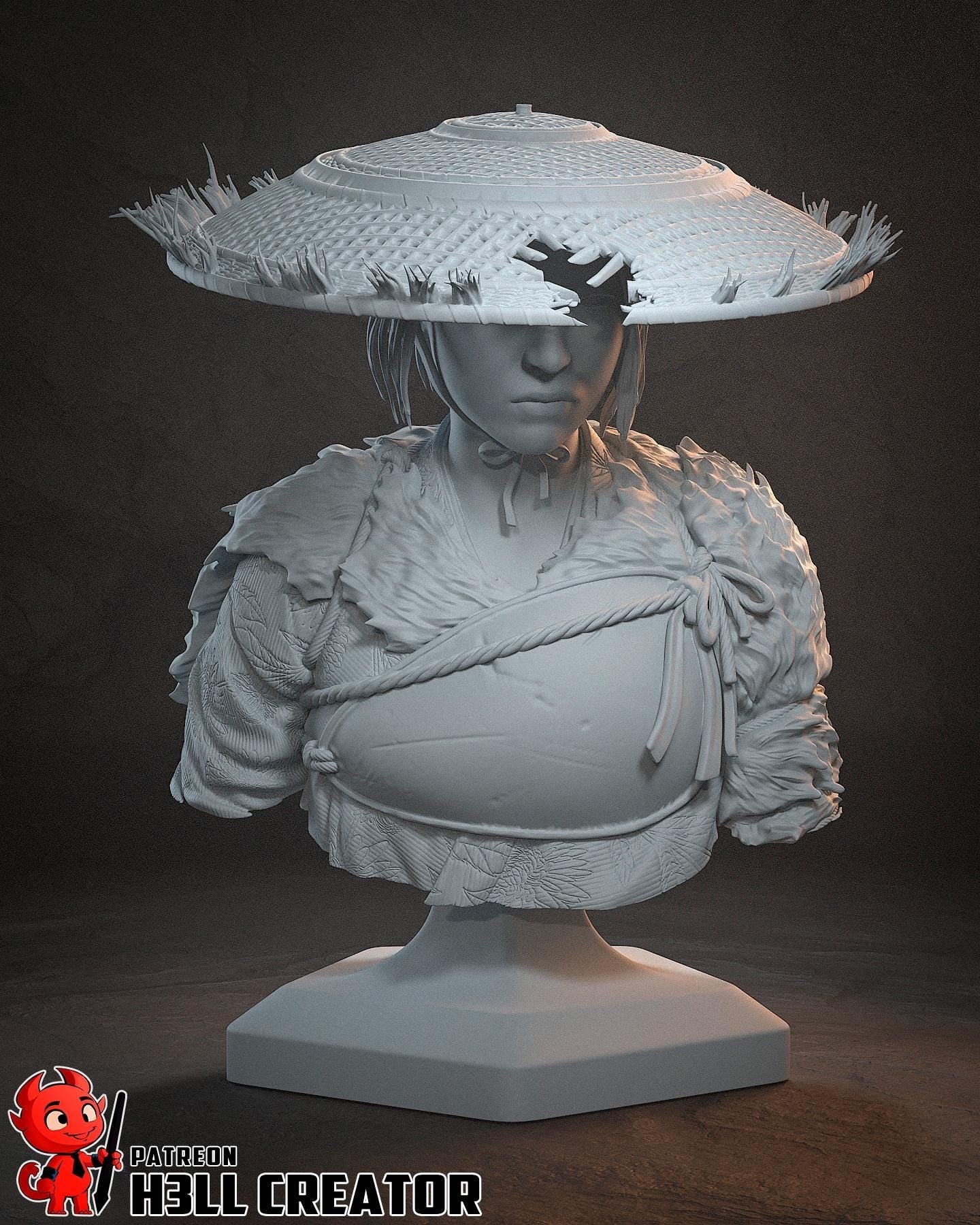 Atsu (Fan Art) – Ghost of Yotei | H3LLcreator | Full Model or Bust | Premium Resin Print