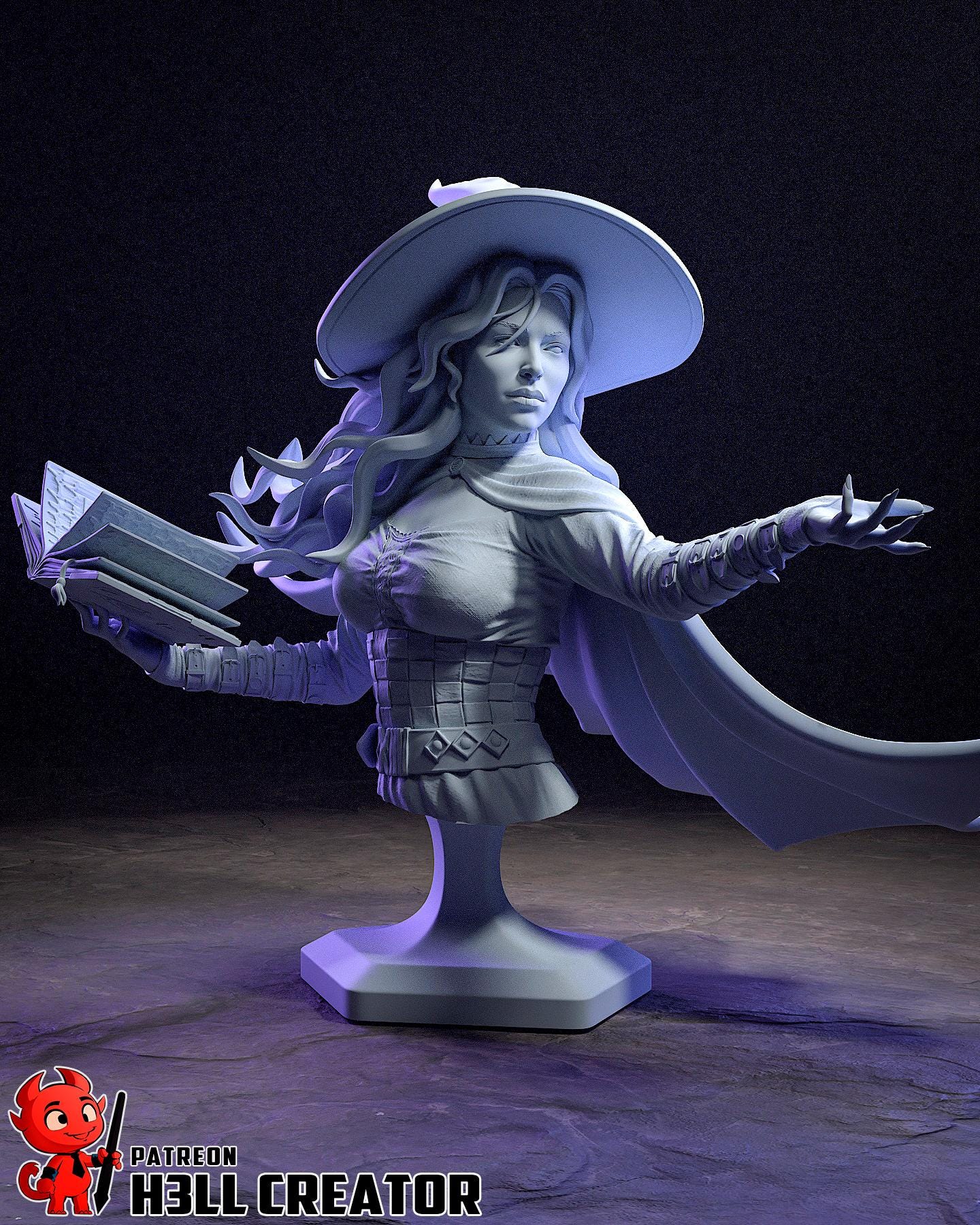 Tasha (Fan Art) – Dungeons & Dragons: The Forgotten Realms | H3LLcreator | Full Model or Bust | Premium Resin Print