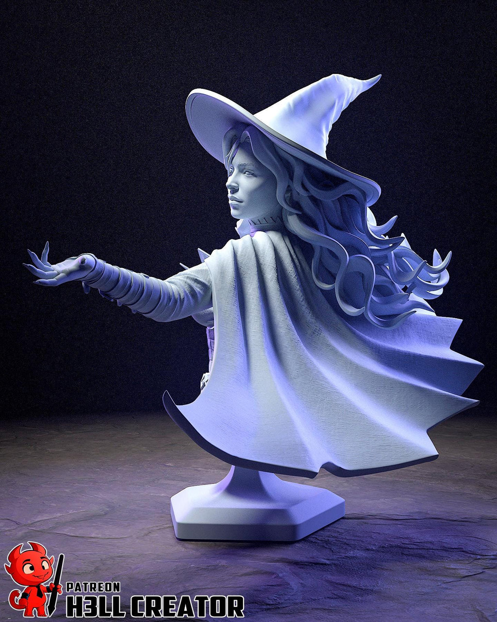 Tasha (Fan Art) – Dungeons & Dragons: The Forgotten Realms | H3LLcreator | Full Model or Bust | Premium Resin Print