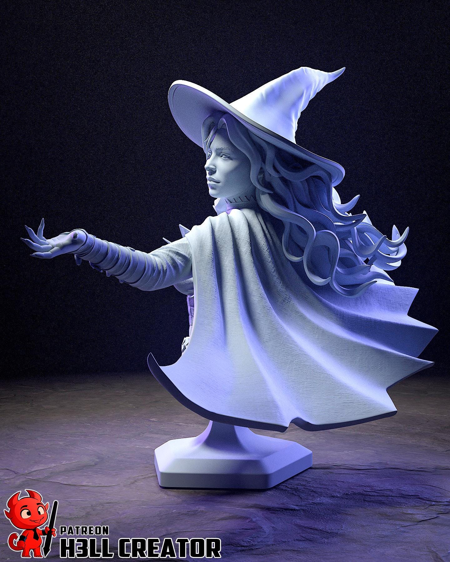 Tasha (Fan Art) – Dungeons & Dragons: The Forgotten Realms | H3LLcreator | Full Model or Bust | Premium Resin Print