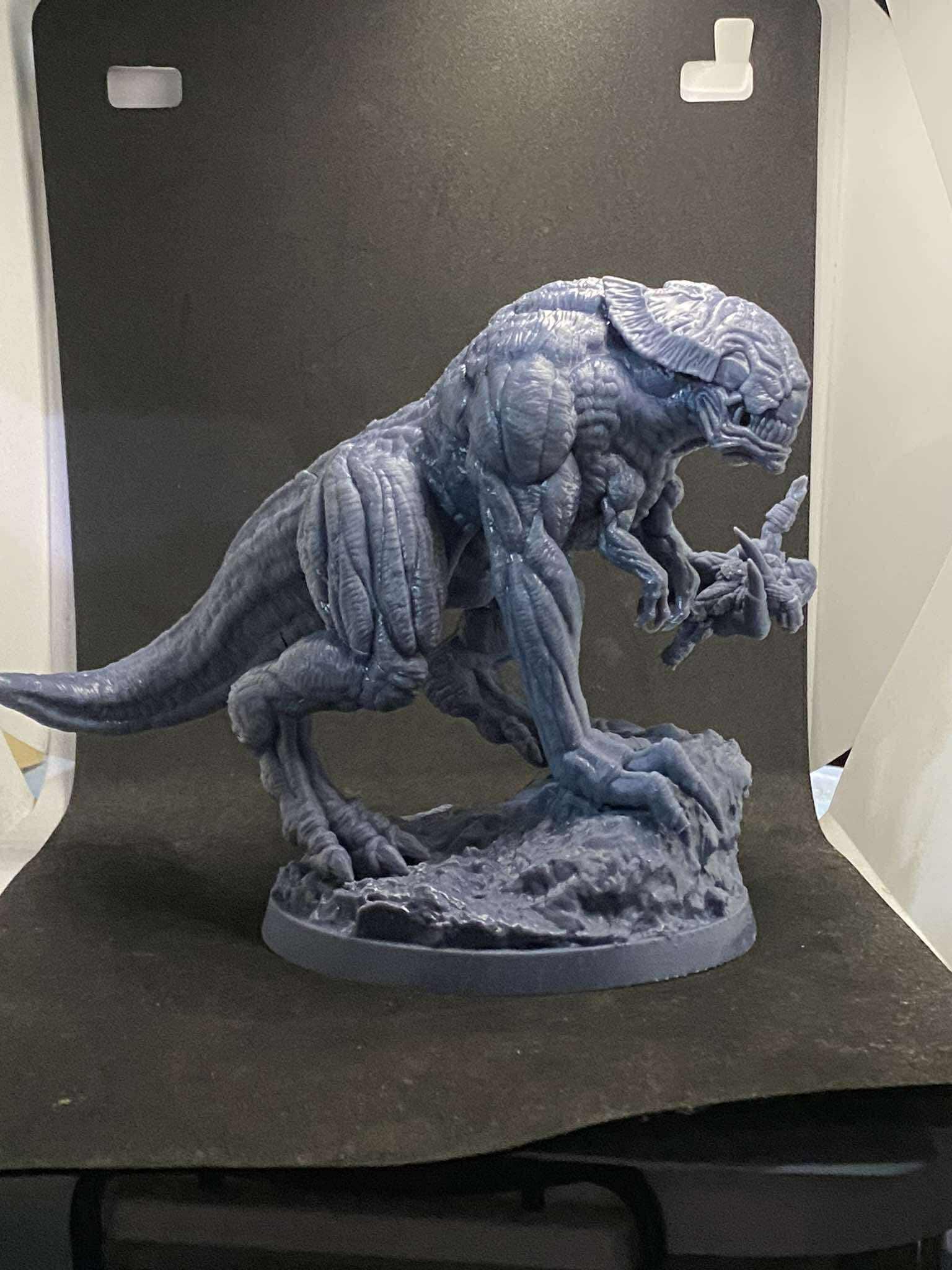 Xeno D-Rex | Papsikels | Jurassic World Rebirth-Inspired Xeno Hybrid | 28mm or 32mm Scale | Resin Model with Base