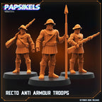 Recto Anti-Armour Troops | Papsikels | Trench Crusade Collection | 28mm or 32mm Scale | Set of 3 Resin Miniatures