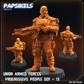 Aliens - Union of Progressive Peoples - UPP - Union Armed Forces Progressive Peoples SOF 13  | Papsikels, Resin Tabletop  Miniature 32mm