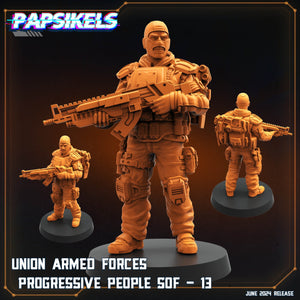 Aliens - Union of Progressive Peoples - UPP - Union Armed Forces Progressive Peoples SOF 13  | Papsikels, Resin Tabletop  Miniature 32mm