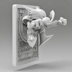Alakazam V2 - 3D Printed Pokemon Card Wall Hanger | Fan Art | Pokemon TCG | Resin Model | ABC3D Models