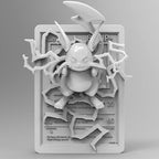 Raichu - 3D Printed Pokemon Card Wall Hanger | Fan Art | Pokemon TCG | Resin Model | ABC3D Models