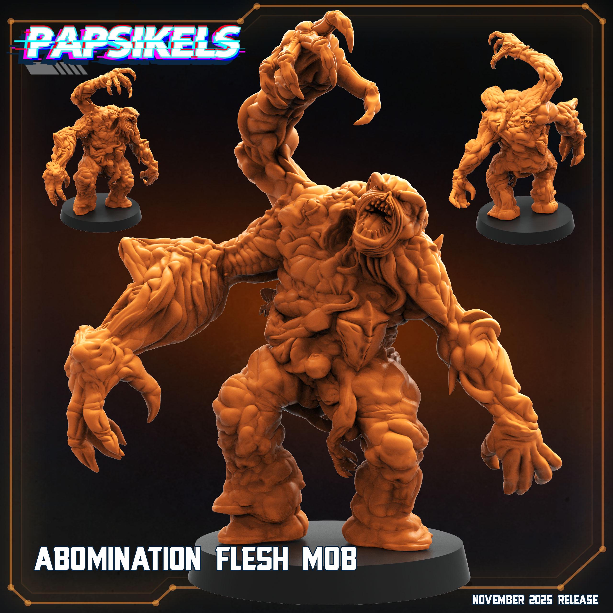 Abomination Flesh Mob | Papsikels | Helldivers-Inspired | 28mm or 32mm Scale | Resin Model
