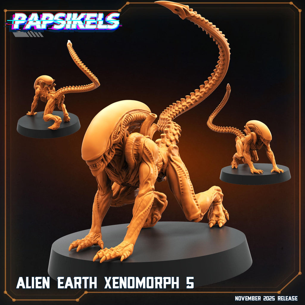 Alien Earth Xenomorphs | Papsikels | Alien Earth Collection | 28mm or 32mm Scale | Resin Miniatures