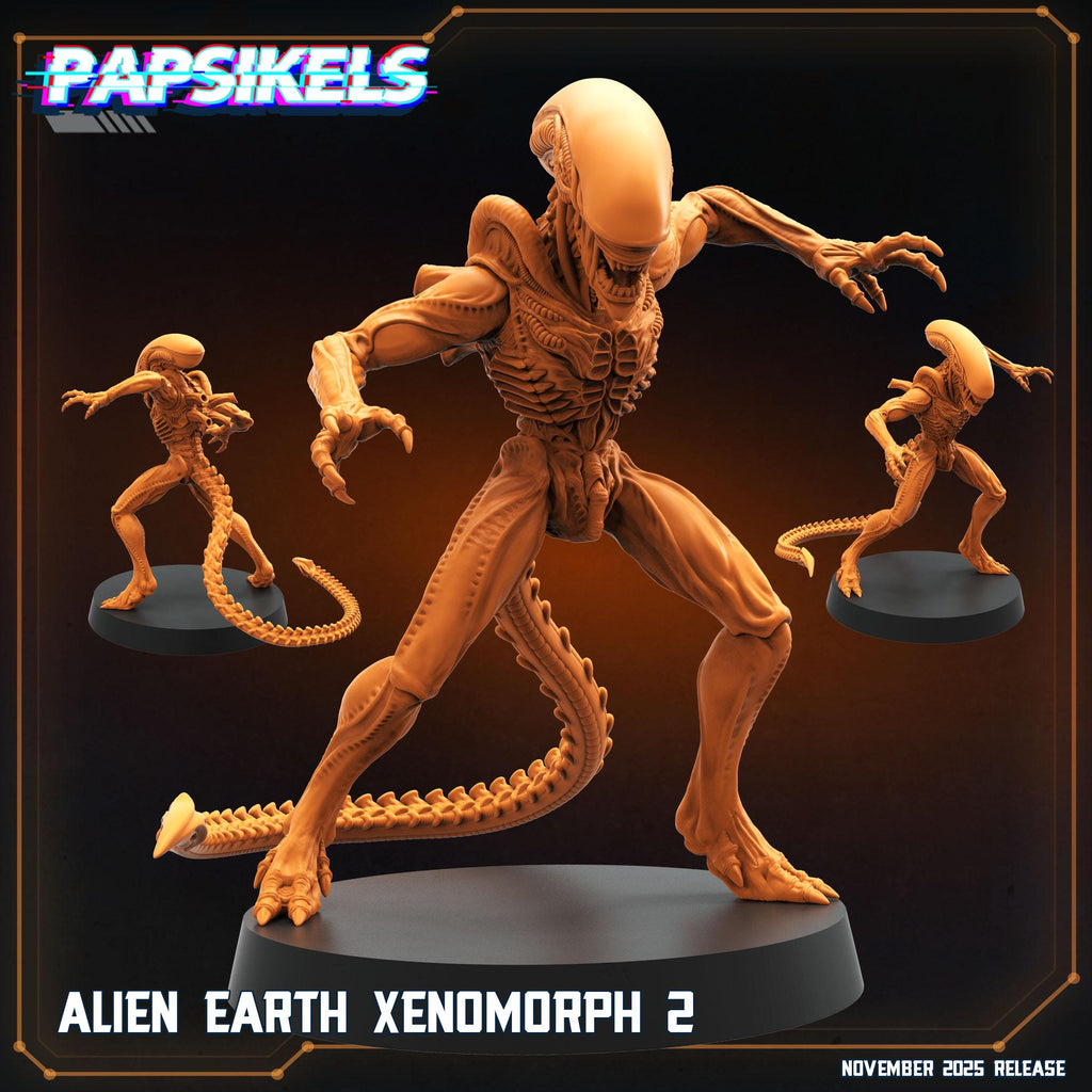 Alien Earth Xenomorphs | Papsikels | Alien Earth Collection | 28mm or 32mm Scale | Resin Miniatures