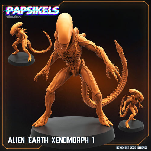 Alien Earth Xenomorphs | Papsikels | Alien Earth Collection | 28mm or 32mm Scale | Resin Miniatures
