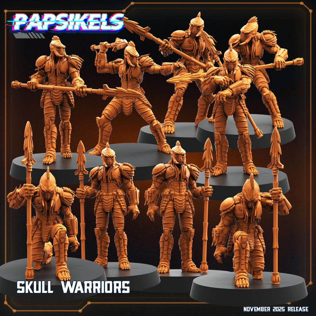 Skull Warriors 1–9 | Papsikels | Predator-Inspired | Killer of Killers Collection | Resin Miniatures