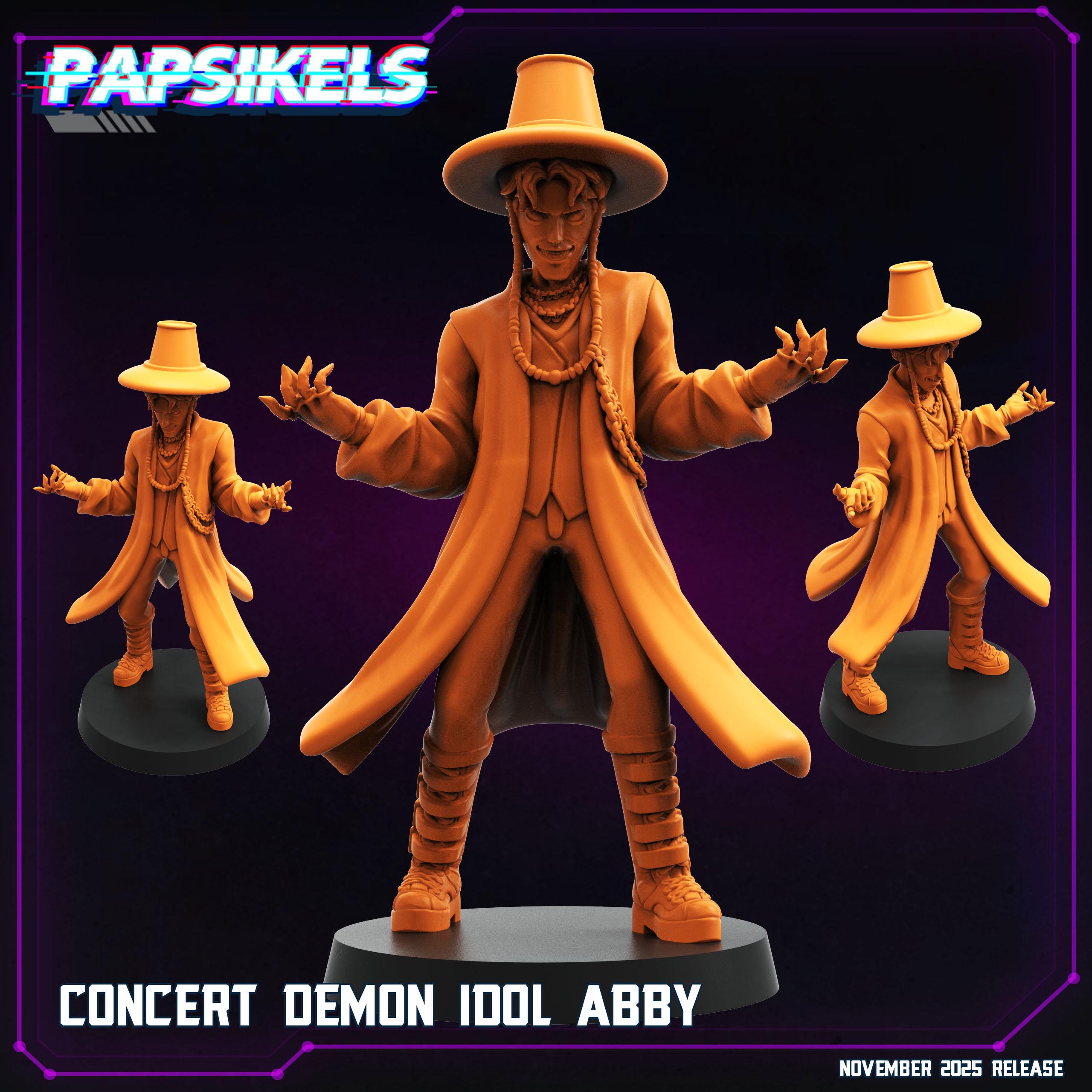 Concert Demon Idol Collection — Abby, Baby, Jinu, Mystery & Romance | Demon Hunter K-Pop Icons | Papsikels Miniatures