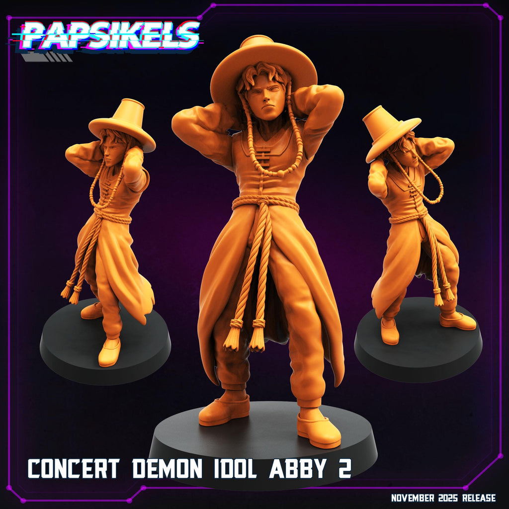 Concert Demon Idol Collection — Abby, Baby, Jinu, Mystery & Romance | Demon Hunter K-Pop Icons | Papsikels Miniatures