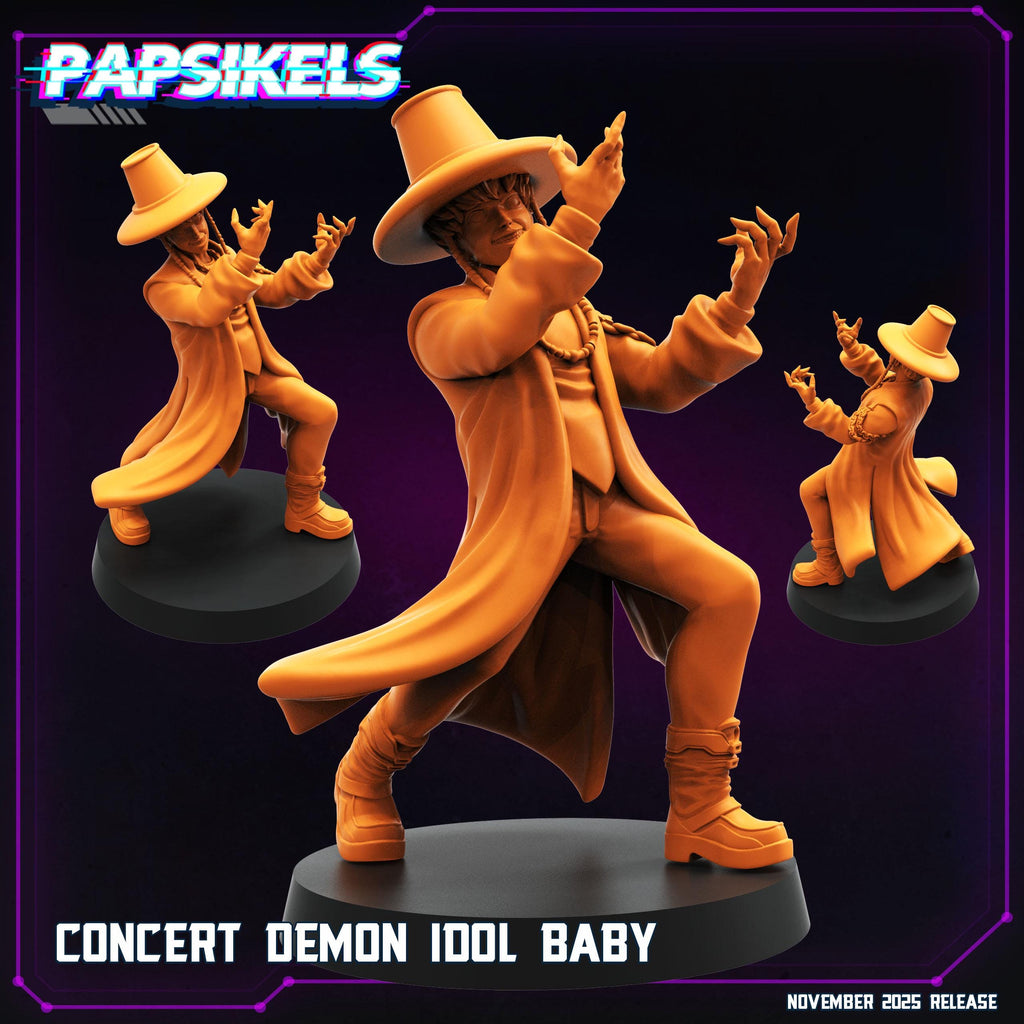 Concert Demon Idol Collection — Abby, Baby, Jinu, Mystery & Romance | Demon Hunter K-Pop Icons | Papsikels Miniatures
