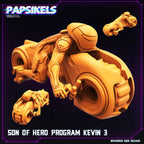 Son of Hero Program Kevin | Tron-Inspired Resin Miniatures | 28mm / 32mm Scale | 25mm Base | Choose Pose or Set | Papsikels