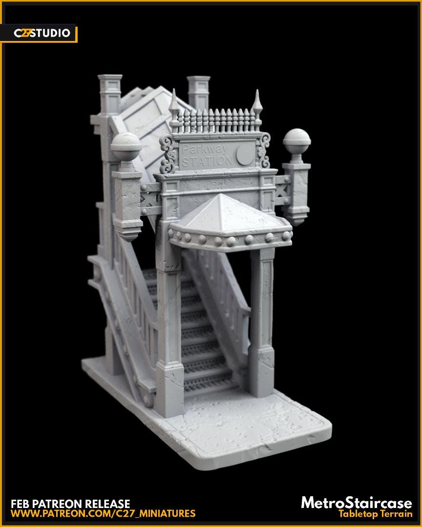 Ground Zero Scenery Set | Modern Tabletop Scenery | C27 Studio
