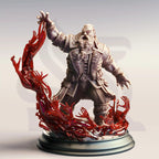 Korgrin Bloodstone Blood Pact Warlock - 3D Printed Warlock Character Miniature