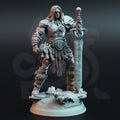 Oovur Colossal Wastewalker Barbarian - 3D Printed Barbarian Character Miniature