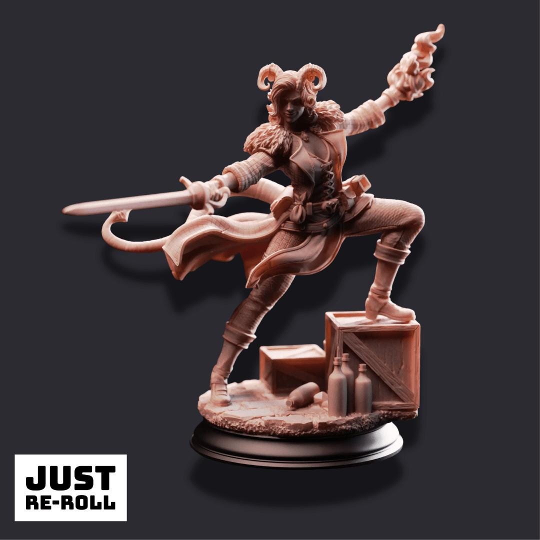 Octavia – Resistance Fighter - 3D Rogue Miniature