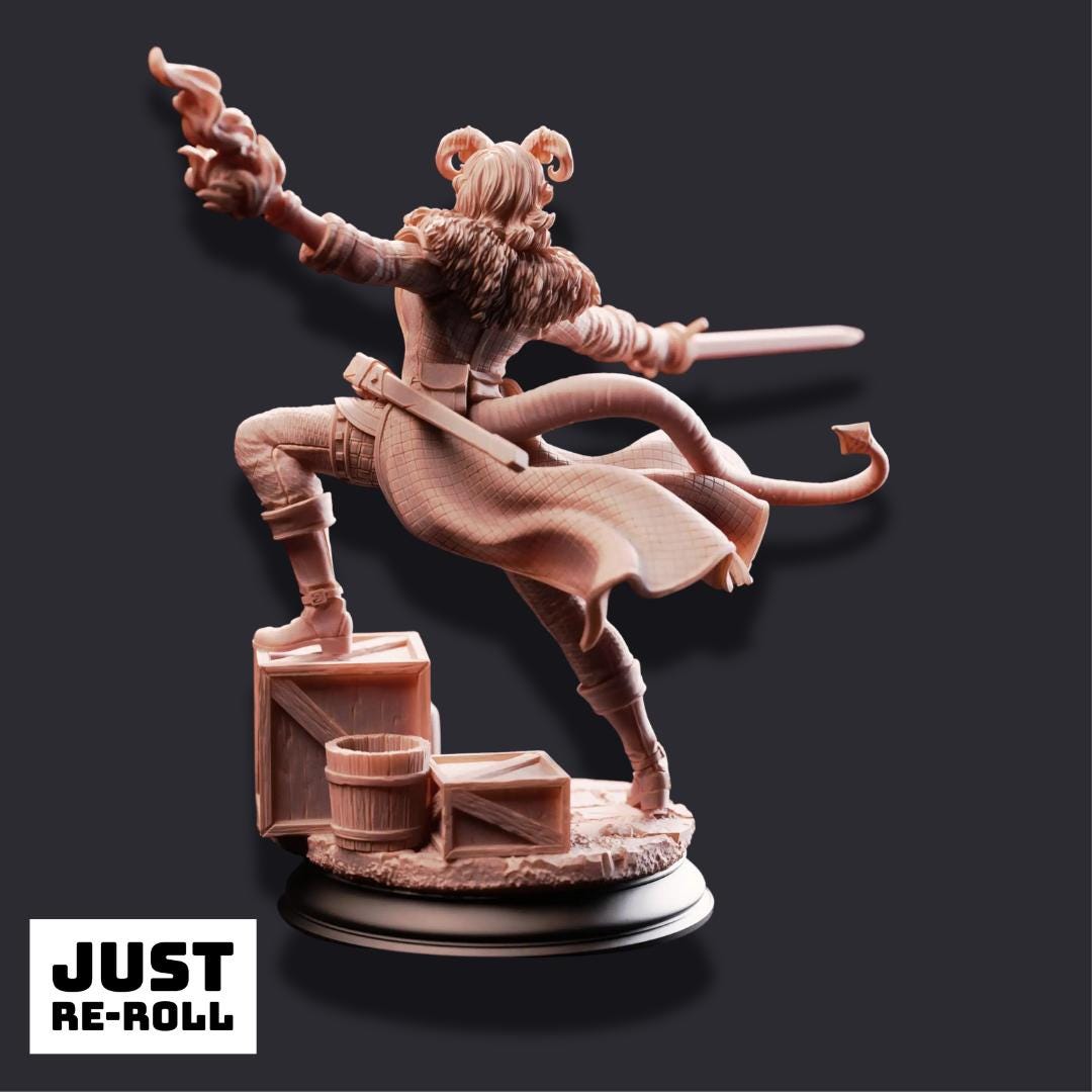 Octavia – Resistance Fighter - 3D Rogue Miniature