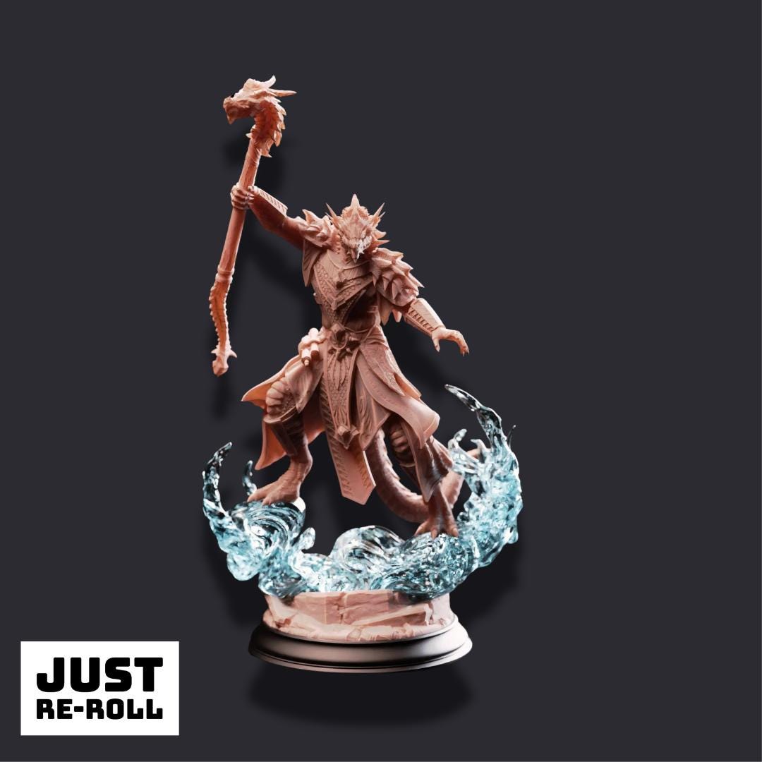 Artizak Stormscale – Chaos Dragon Sorcerer - 3D Sorcerer Miniature