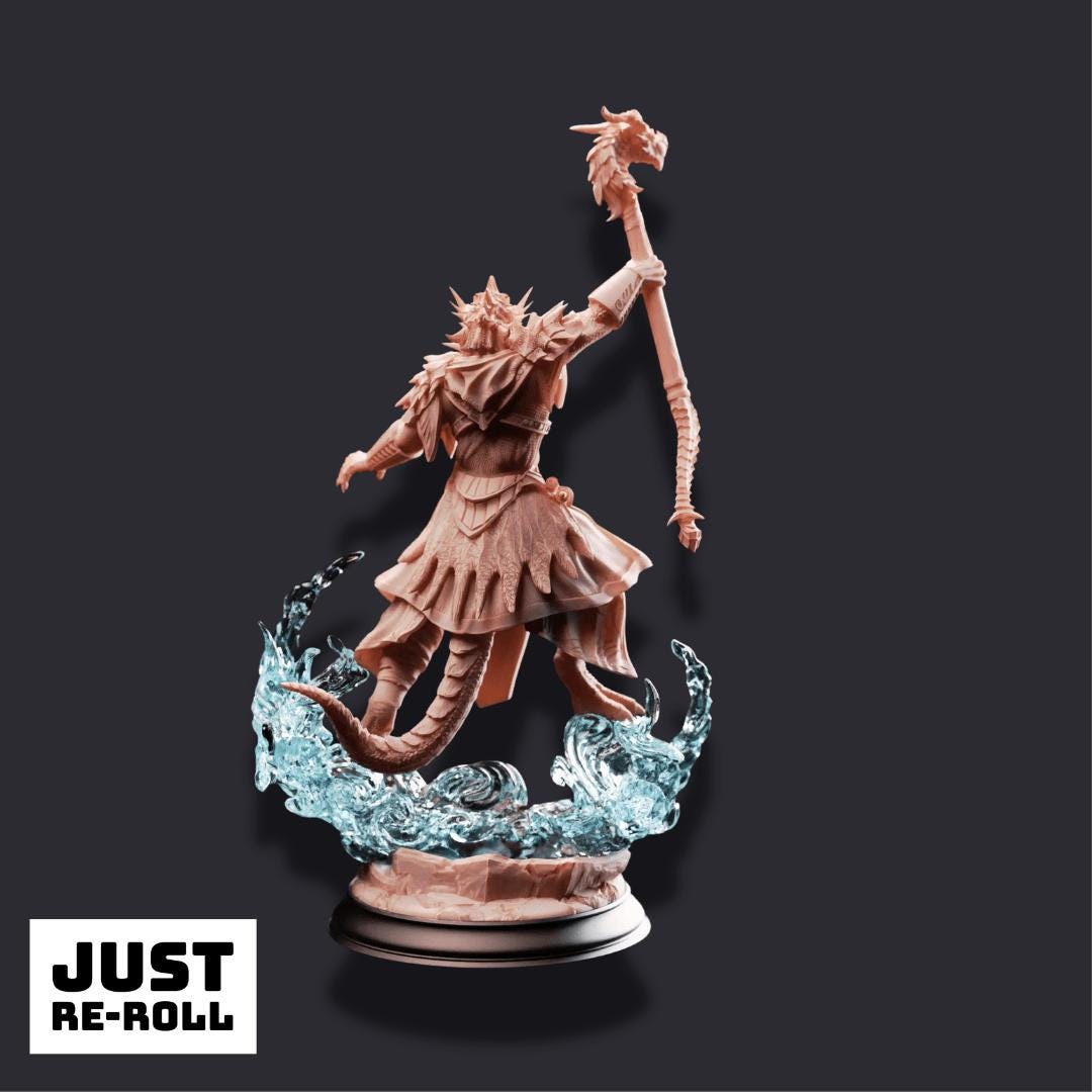 Artizak Stormscale – Chaos Dragon Sorcerer - 3D Sorcerer Miniature