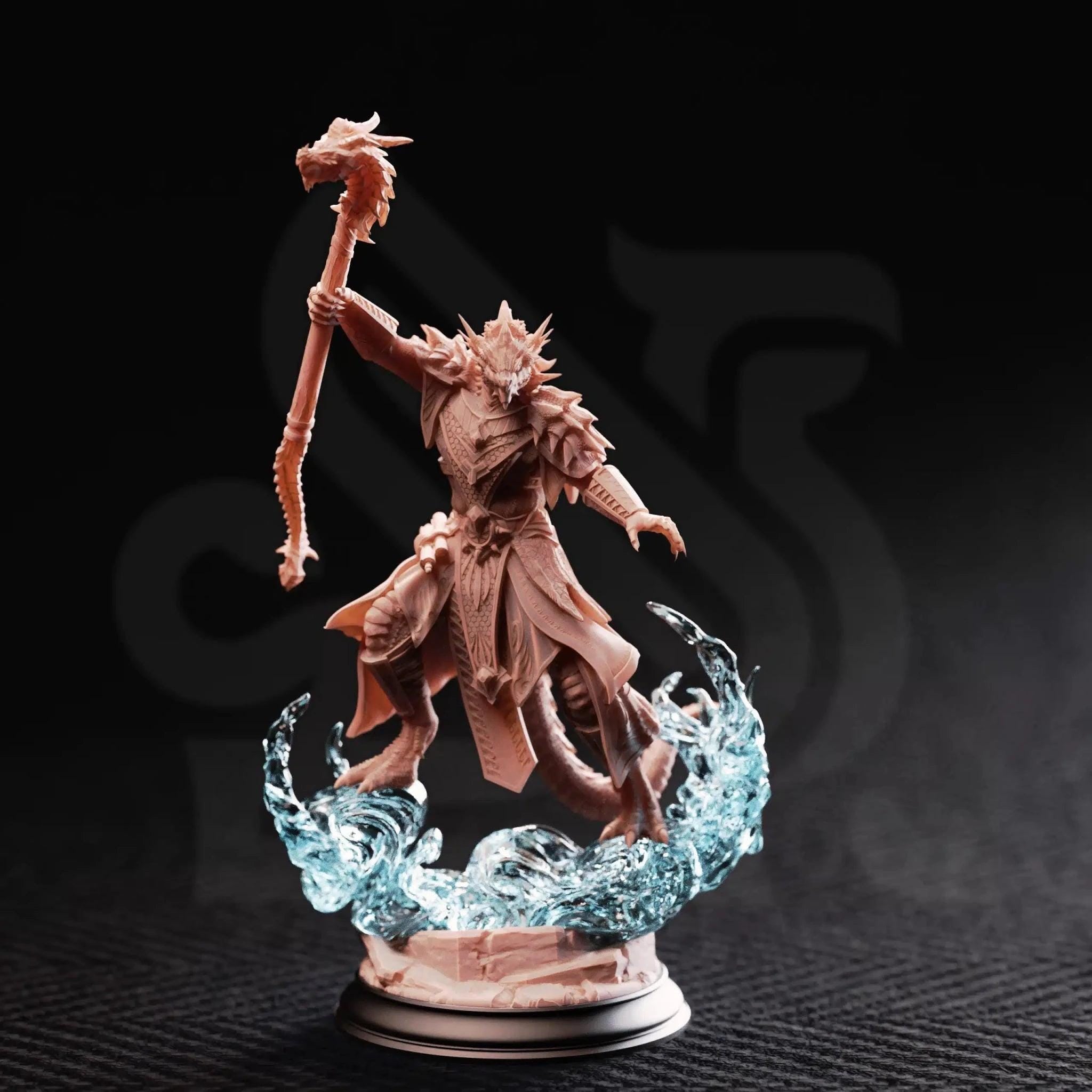 Artizak Stormscale – Chaos Dragon Sorcerer - 3D Sorcerer Miniature
