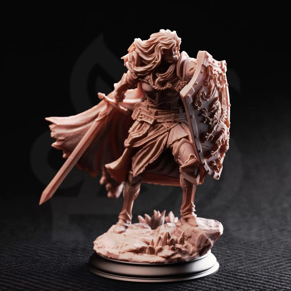Lydia the Untarnished – Golden Griffin Sergeant - 3D Printed Fighter Miniature