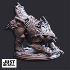 Old Betty War Owlbear - 3D Printed Monster Miniature