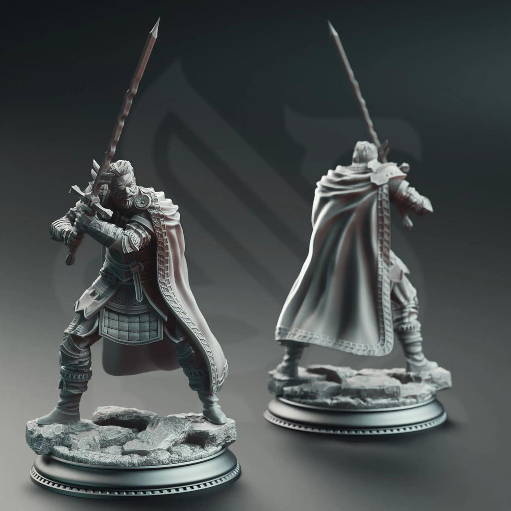 Field Marshal Kurt Williams Commander of Baldur - 3D Printed Paladin Character Miniature