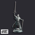 Vicar Atticus The Priest Knight - 3D Printed Paladin Character Miniature