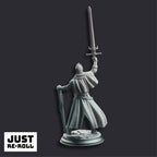 Vicar Atticus The Priest Knight - 3D Printed Paladin Character Miniature