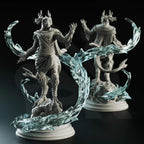 Voskathar Dragonborn of the Tides - 3D Printed Sorcerer Character Miniature